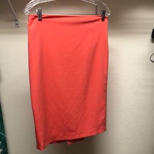 Elie Tahari Peach Pencil Skirt Size 6
